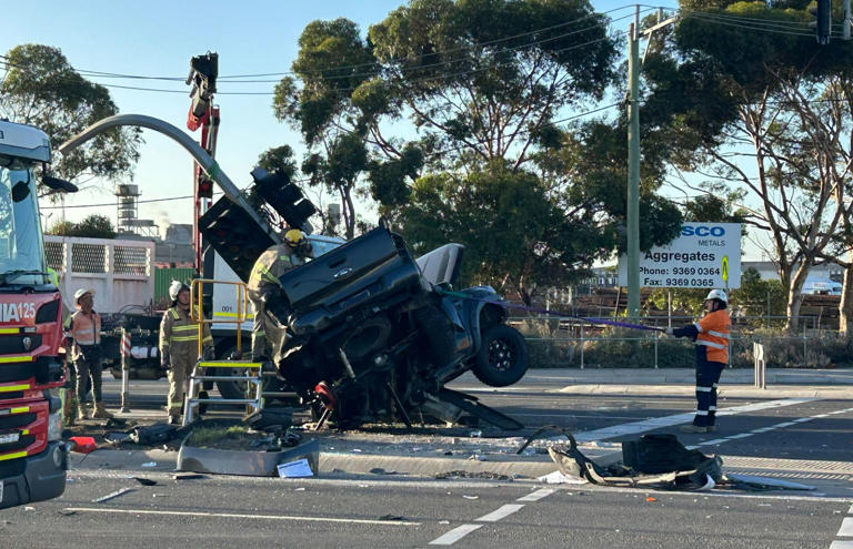 One dead, another injured after horror three-car crash in Melbourne