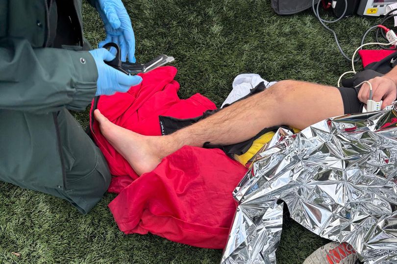 Scots footballer suffers horror double leg break after 'freak accident