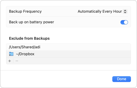 Let Time Machine carry out backups while on battery power to avoid errors—maybe.