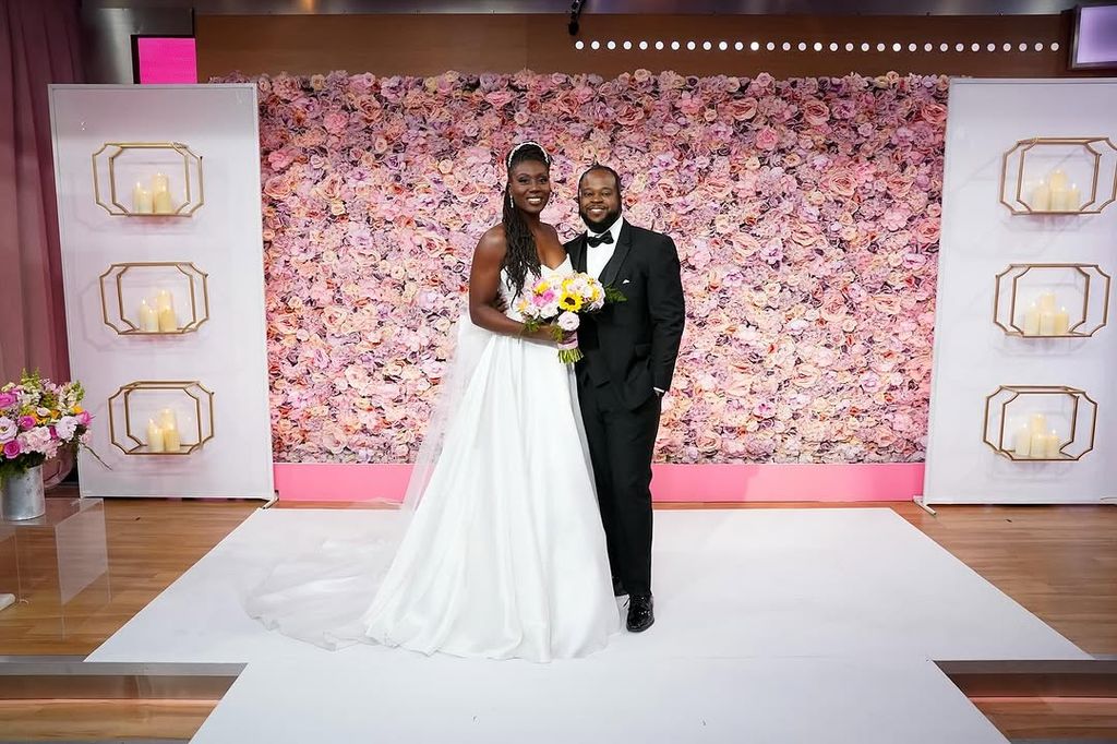 Loved up couple Daniel and Chaseedaw tied the knot in the GMA studios on Valentine's Day