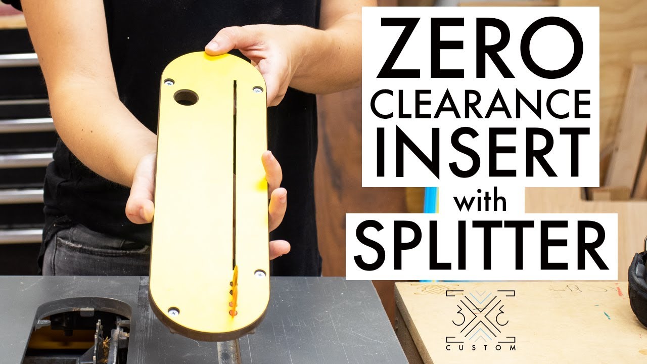 Zero Clearance Insert with Splitter // Riving Knife // MJ Splitter ...