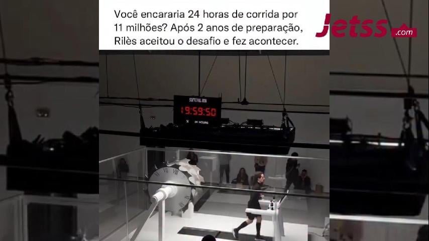 Rapper francês Rilès corre por 24 horas em esteira cercada por serras ...
