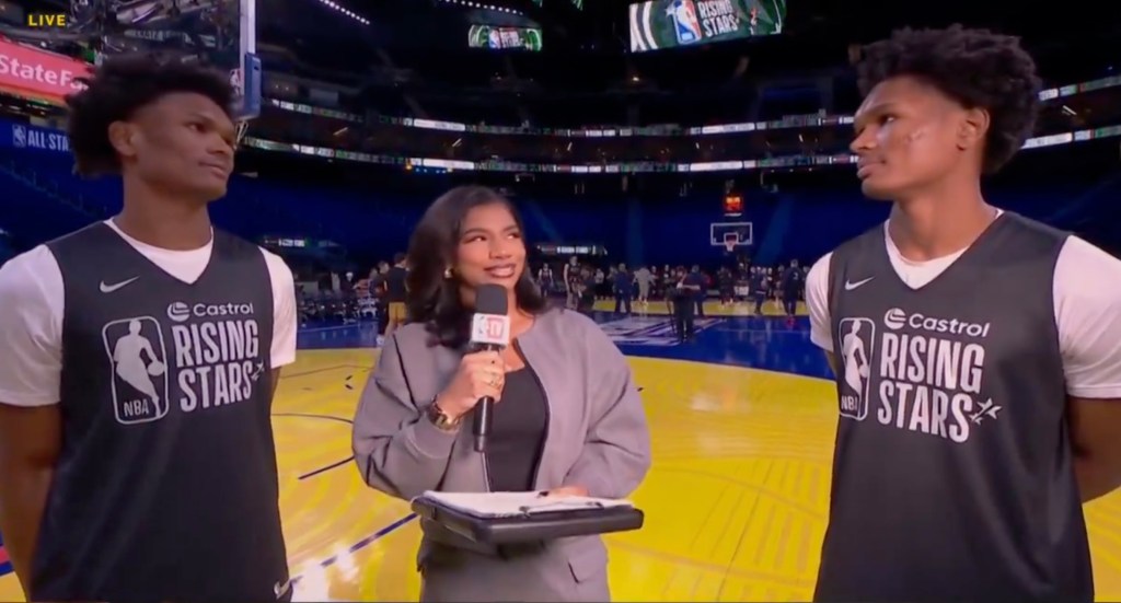 NBA’s Thompson twins completely baffle reporter Taylor Rooks in All ...