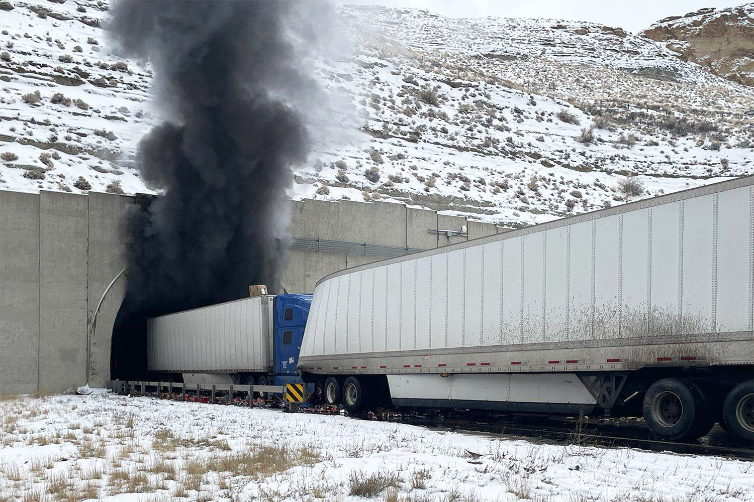Third death reported in fiery multivehicle pileup in Wyoming tunnel