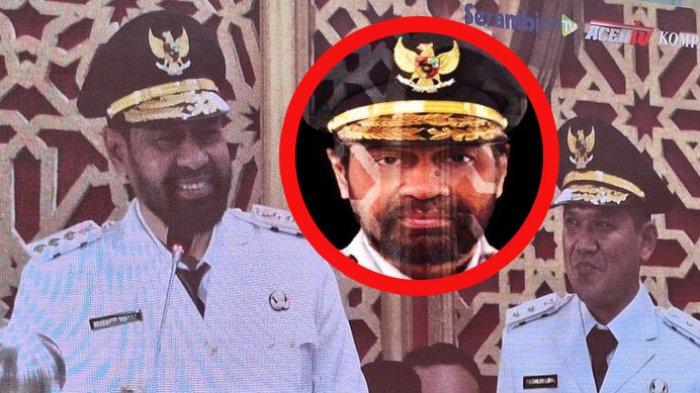 GUBERNUR ACEH - Menteri Dalam Negeri (Mendagri) Tito Karnavian resmi melantik pasangan Muzakir Manaf (Mualem) dan Fadhlullah (Dek Fadh) sebagai Gubernur dan Wakil Gubernur Aceh periode 2025-2030, pada Rabu (12/2/2025). Setelah dilantik, Gubernur Mualem memerintahkan agar seluruh SPBU di Aceh untuk menghapuskan sistem bar qode dalam pengisian BBM bagi masyarakat. (Serambinews.com)