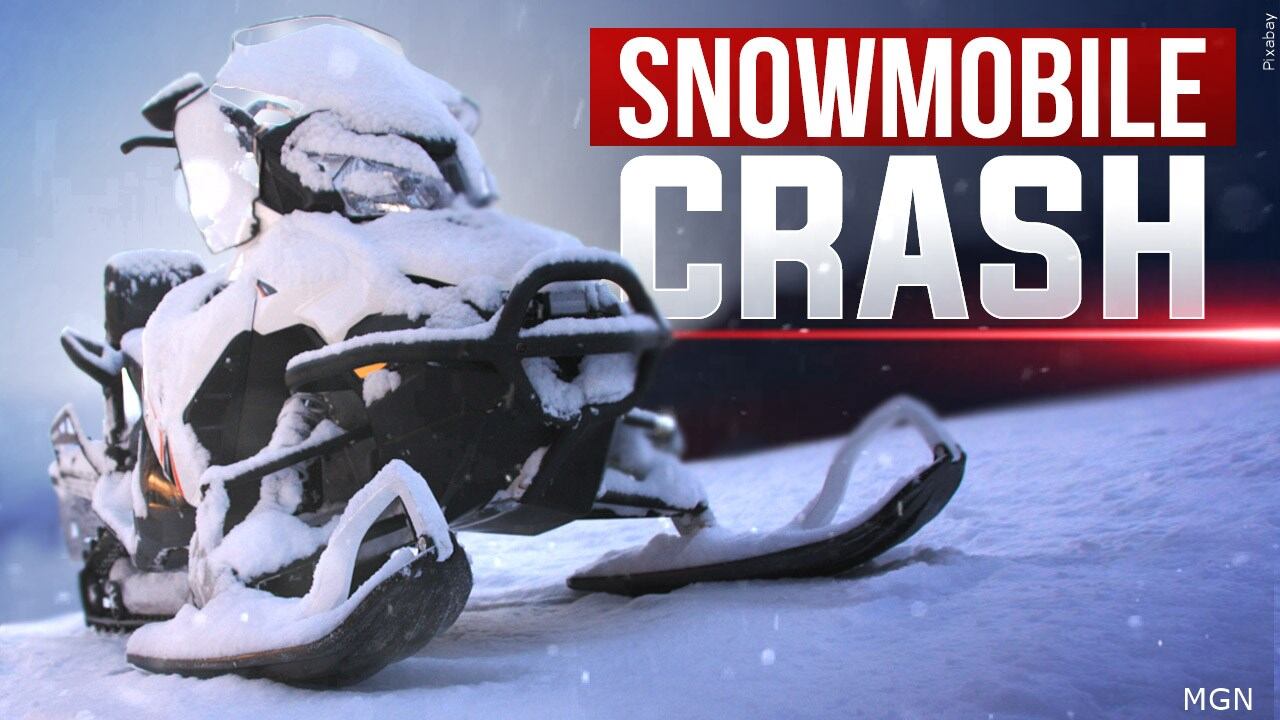 Man dead after crashing snowmobile