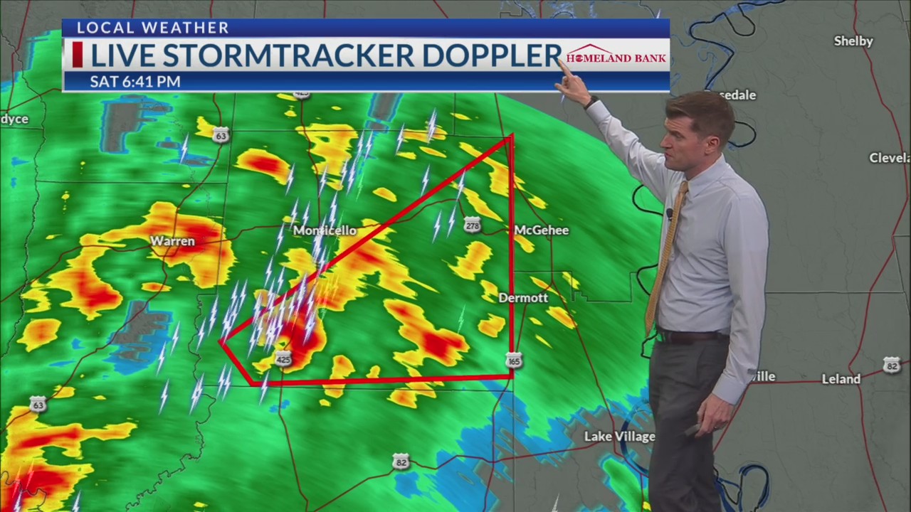 Severe weather warning issued for the ArkLaMiss (Feb. 15, 2025)
