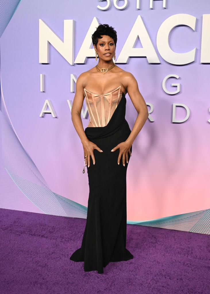 Laverne Cox Shines in Nude-Illusion Thierry Mugler Gown at NAACP
