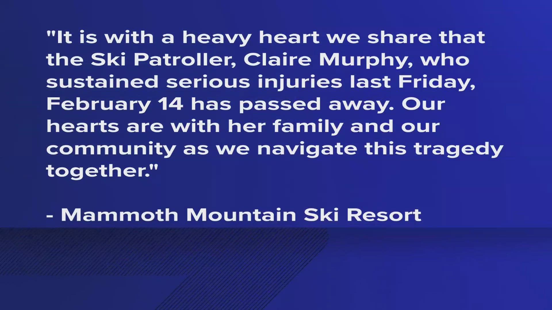 Mammoth Mountain ski patroller dies after caught avalanche