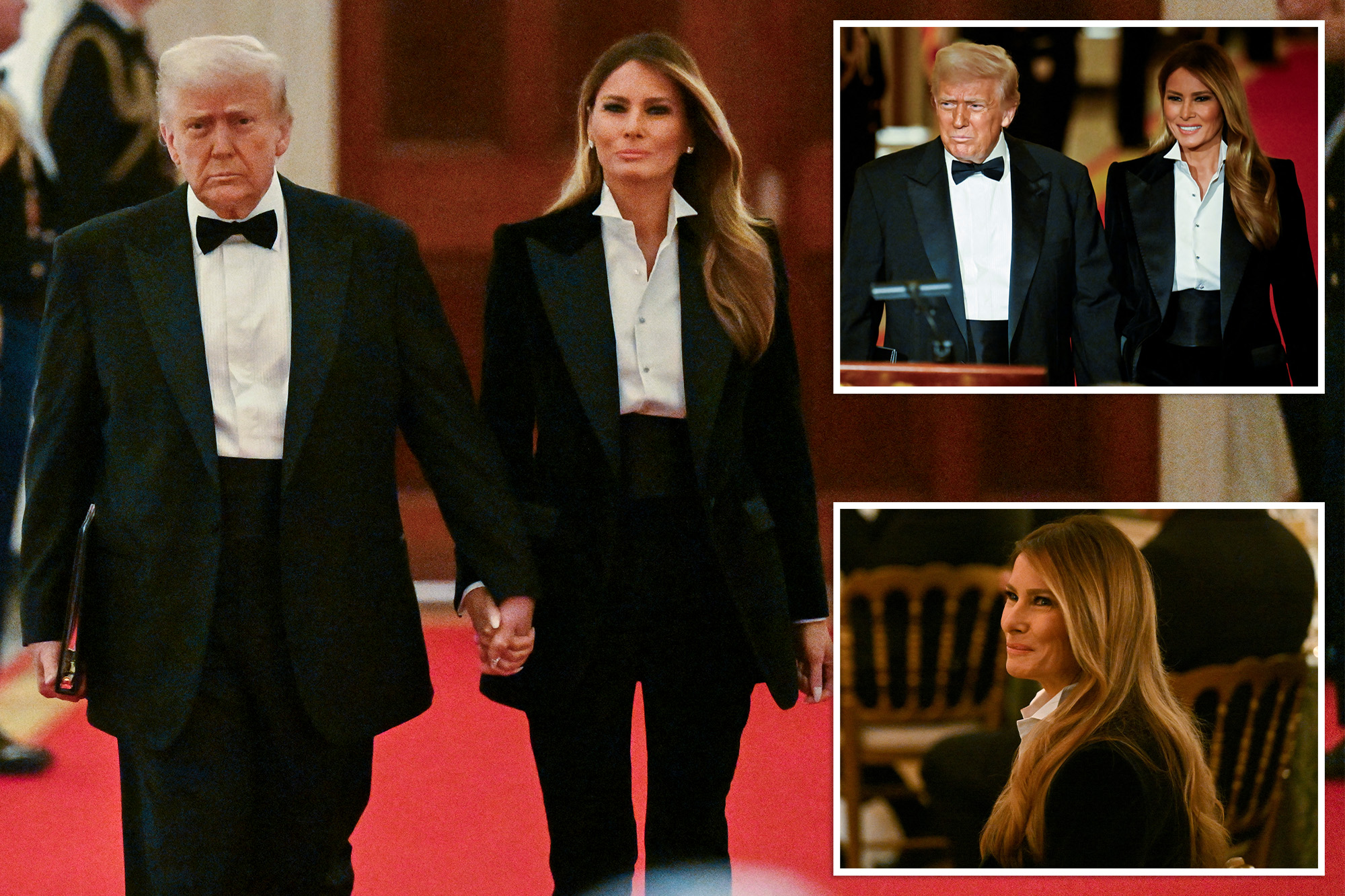 First lady Melania Trump makes glamorous return to White House as