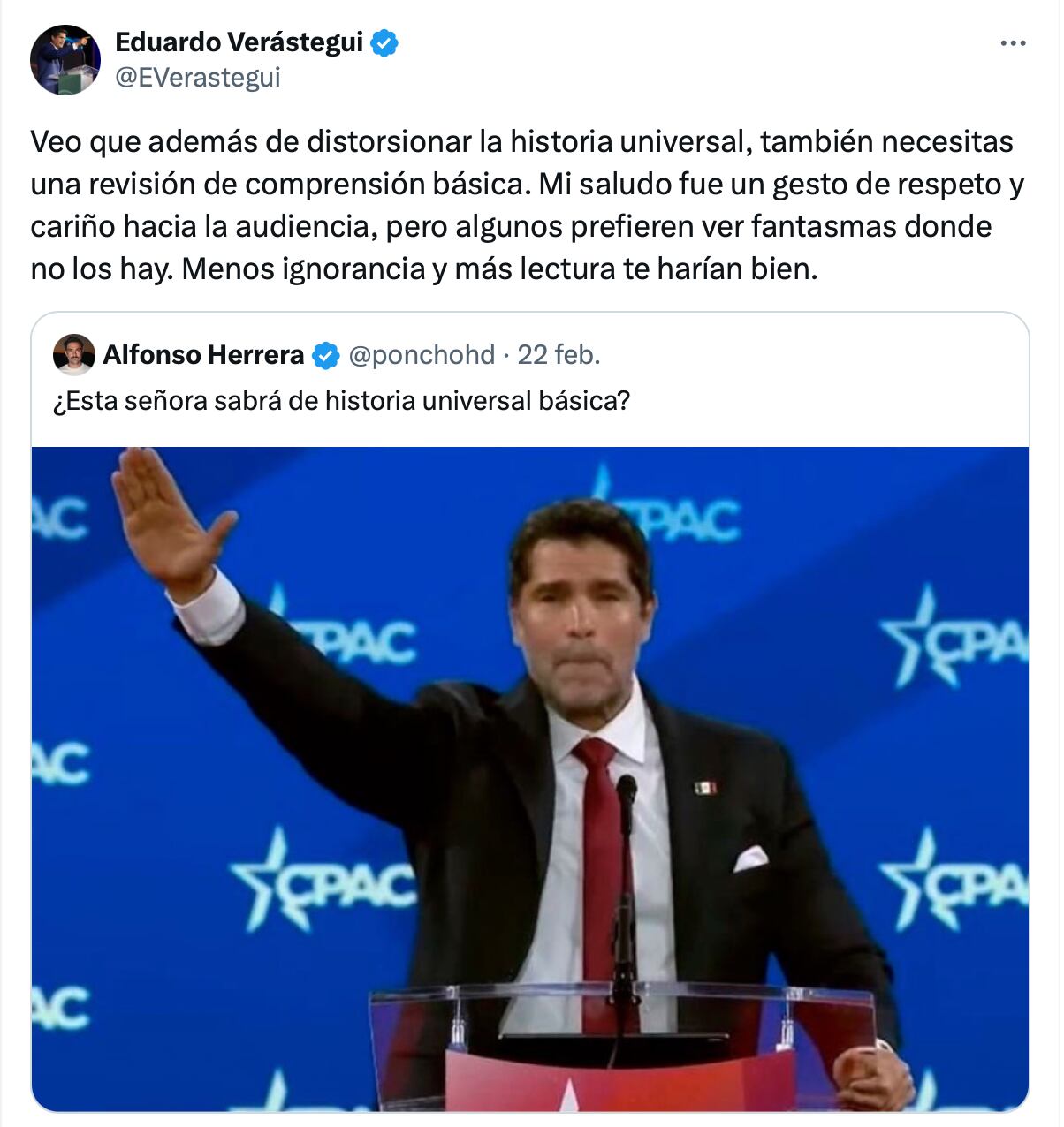 Eduardo Verástegui responde a críticas de Alfonso Herrera. Foto: Captura de pantalla