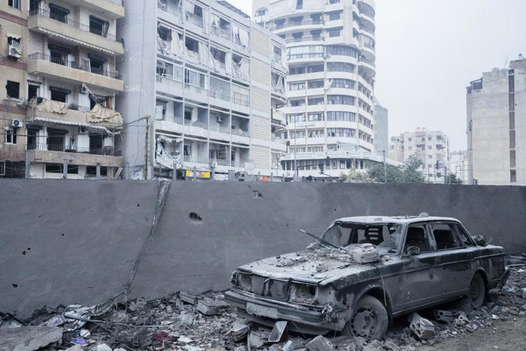 A Beirut suburb, Dahiyeh, in November.