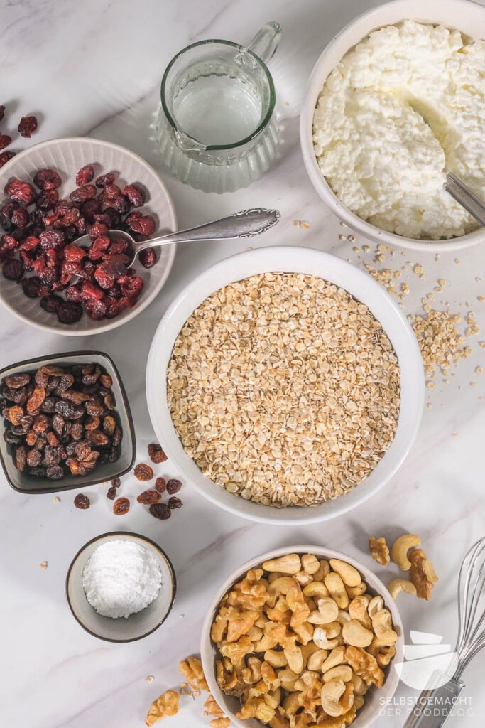 Müslibrötchen schnell und proteinreich
