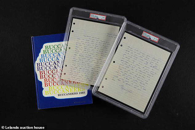 Jordan's neat handwriting is easily intelligible, although his grammar could use some work as the 18-year-old omitted a few question marks, among other errors