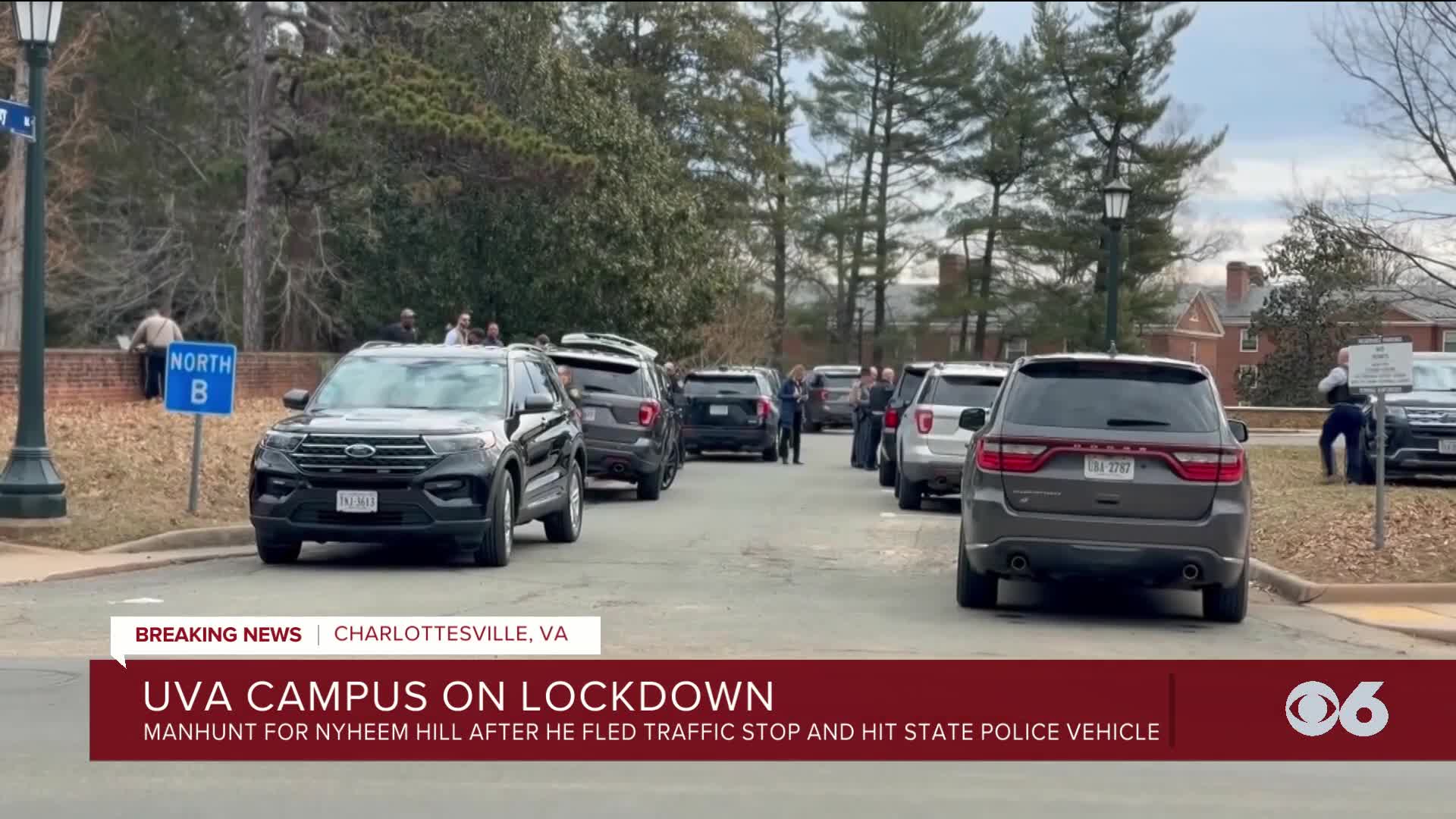 UVA locked down, classes canceled amid suspect search