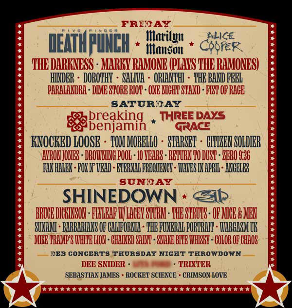 Full lineup announced for Rocklahoma 2025 festival