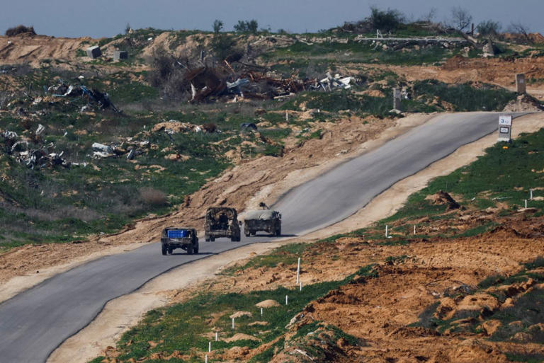 Israeli military vehicles in Gaza earlier this month.