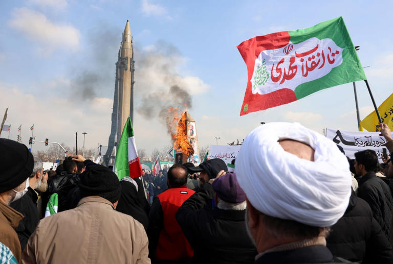 A rally in Tehran in early February.