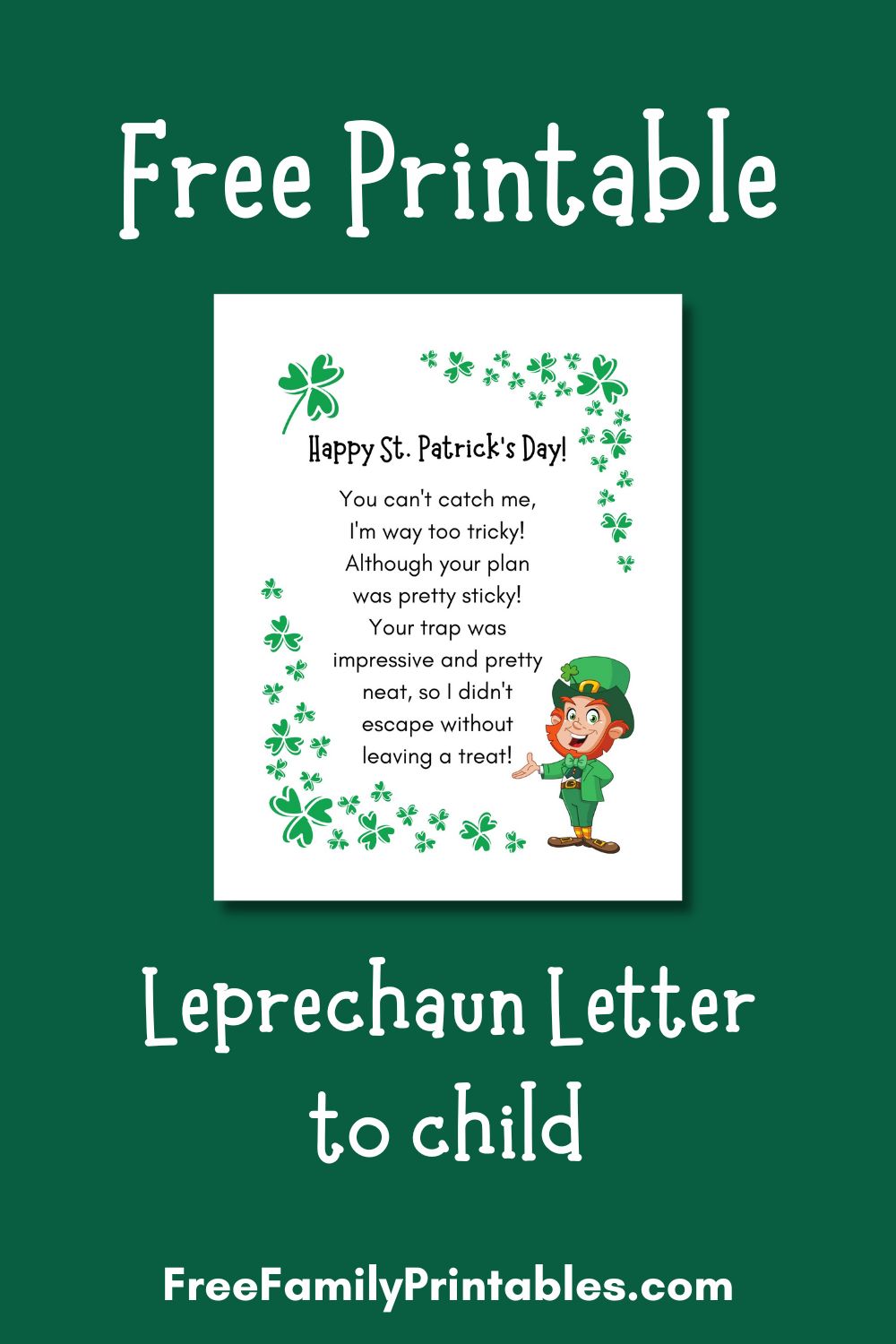 Free Printable Leprechaun Letter - AA1zR11M.img
