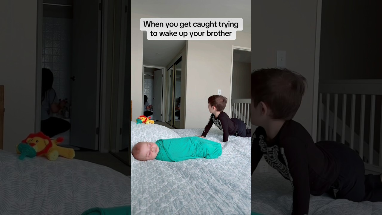 Trying to Wake Up Little Brother and Getting Busted