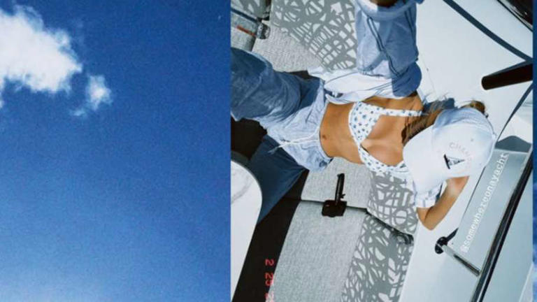 Dallas Cowboys Cheerleaders Kylie Dickson flaunts team-colored bikini