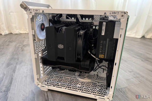 Cooler Master Qube 500 finished with no side panel