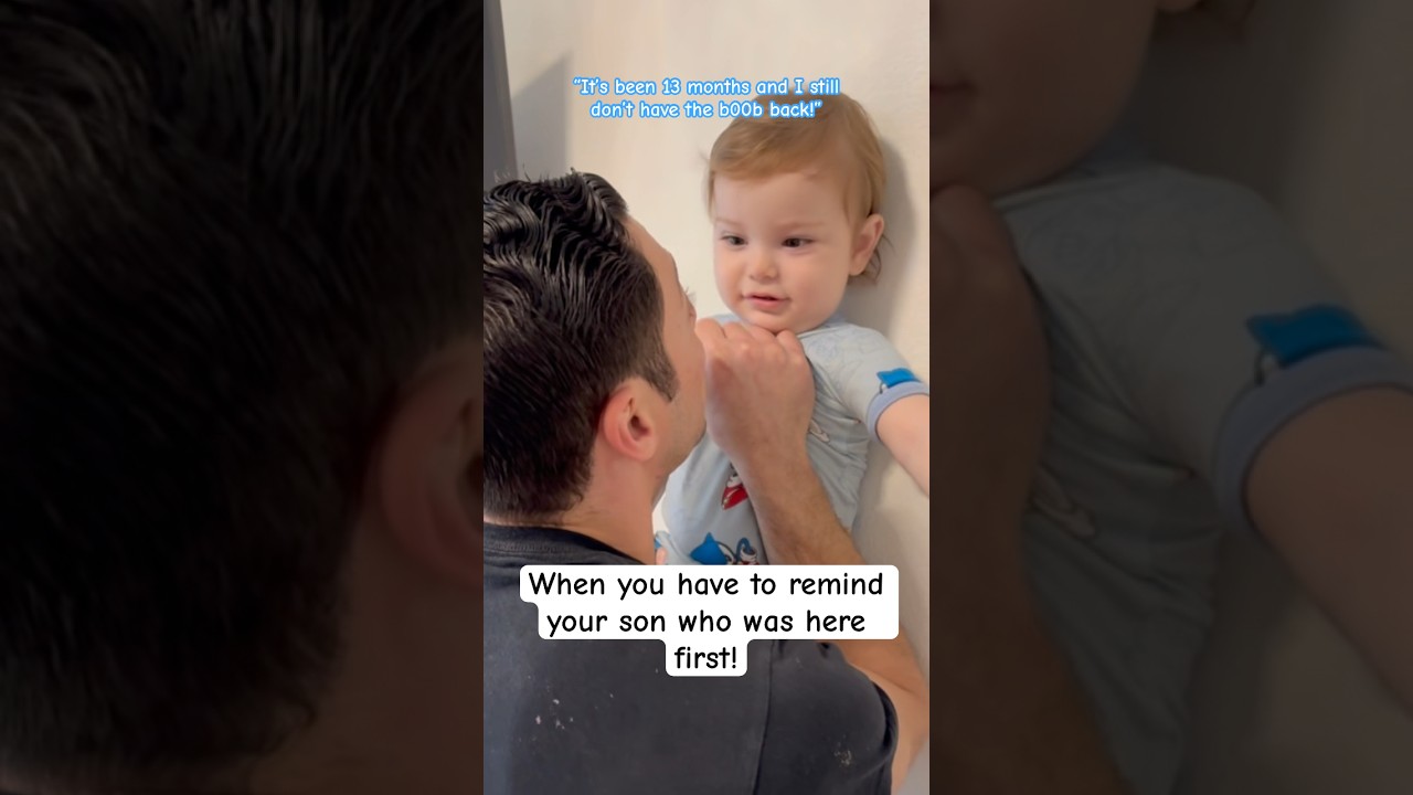 Dad has to remind baby who mommy officially loved first