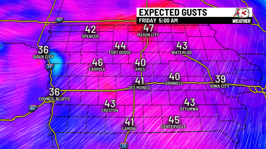 Forecast: Wind, rain, snow in the future