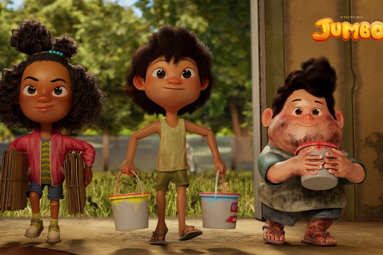 Salah satu adegan dari film animasi Jumbo.