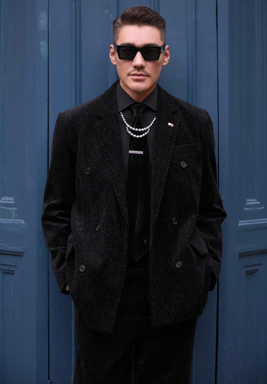 54岁胡兵伦敦走秀，与外国小鲜肉同框霸气十足赢麻了