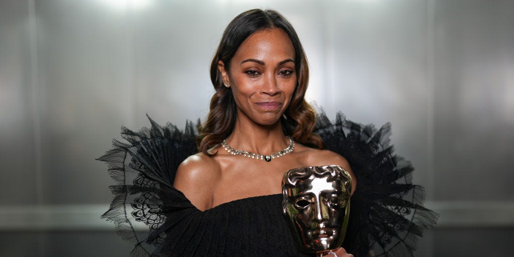 Zoe Saldaña Dedicates Her BAFTA To Trans Relative After Winning Over