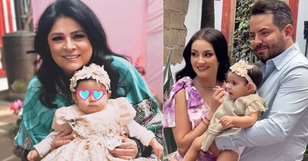 Lo heredó de la madre”: hija de Victoria Ruffo reaparece en bautizo de Tessa e impacta con este elegante look