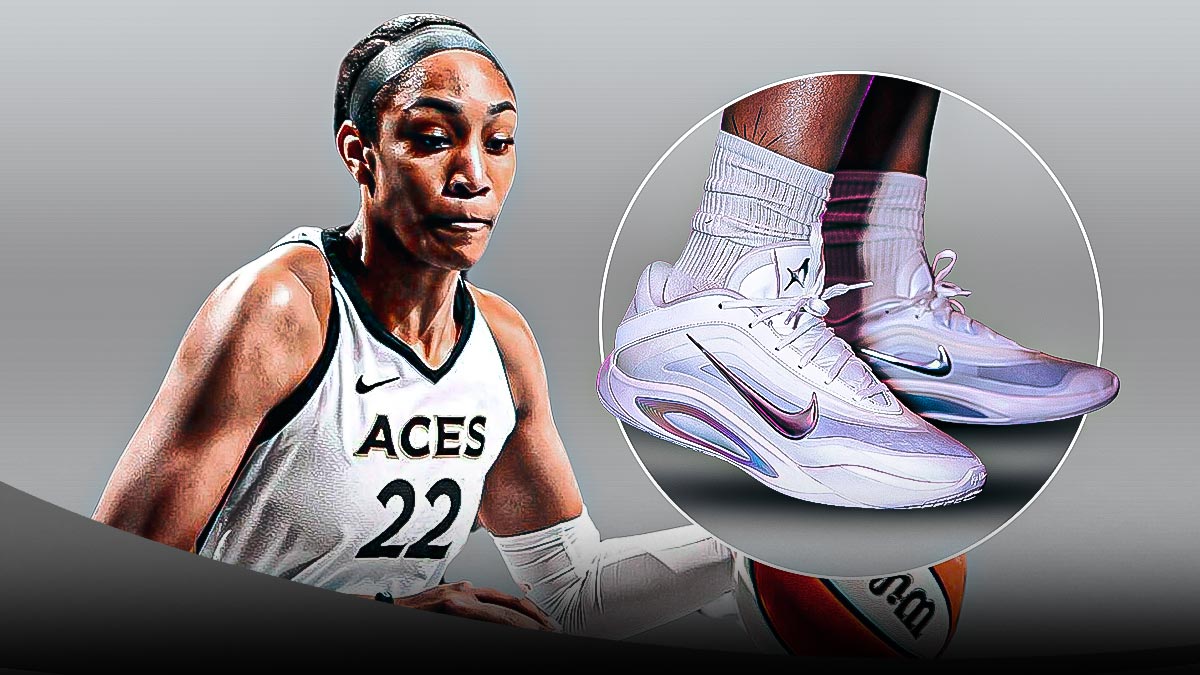 Aces' A'ja Wilson showcases the debut Nike A'One 'Pearl'