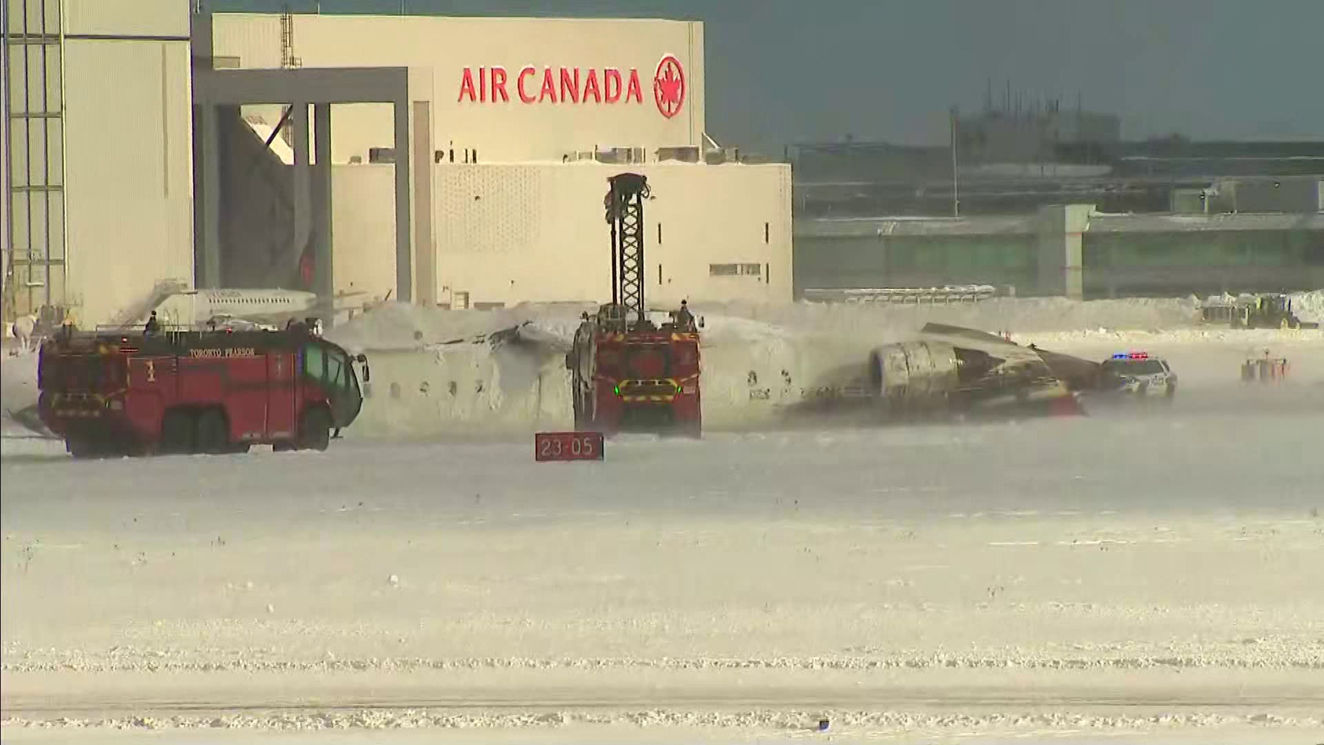 Plane crash at Toronto airport