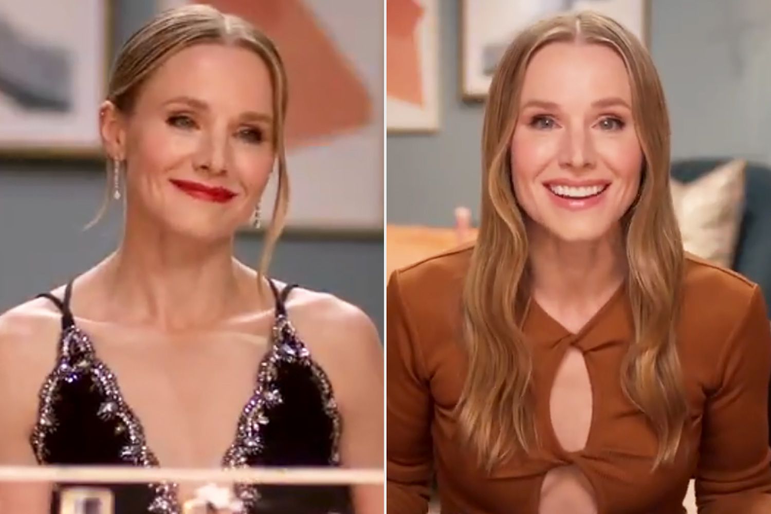 Kristen Bell tells her SAG Awards ghost that she gets to kiss Adam