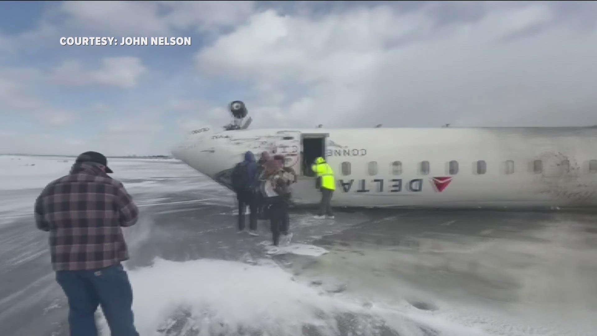 Plane from Minneapolis with 80 people on board crashes at Toronto Pearson