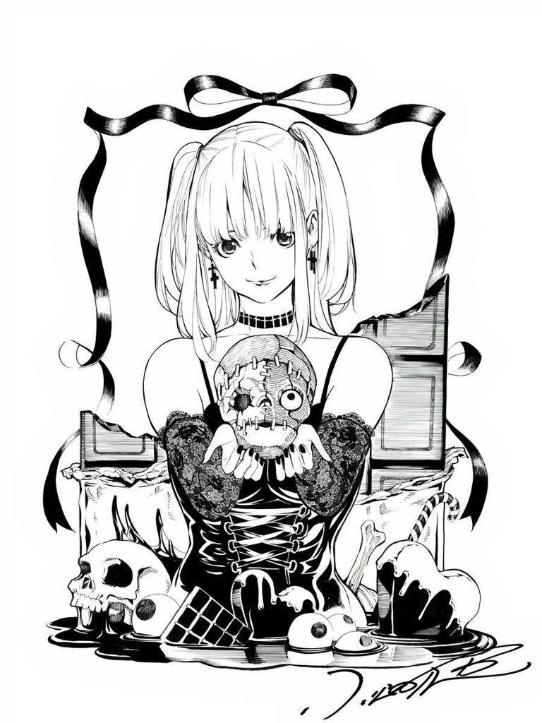 Jun Planning Death Note Misa Amane Figure 1/6 Black Moe Art