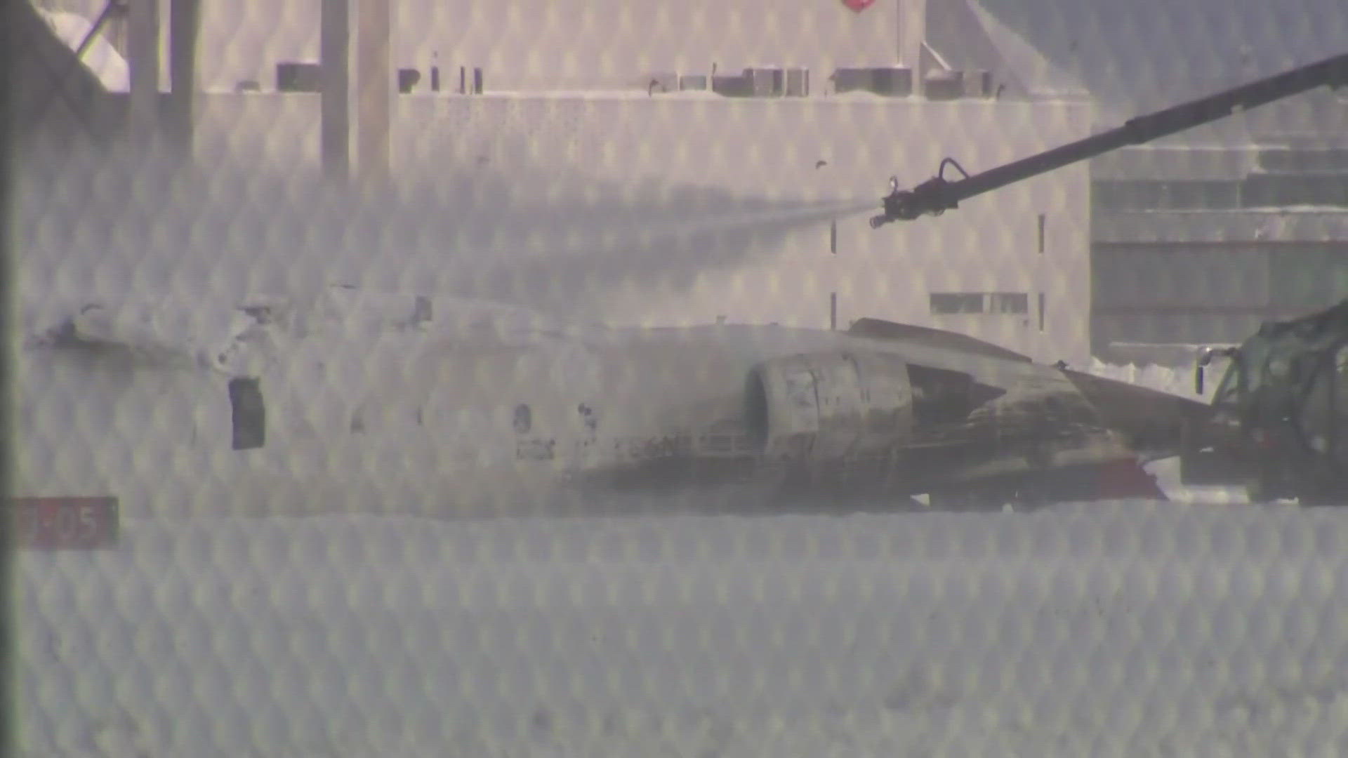 Plane crashes at Toronto Airport