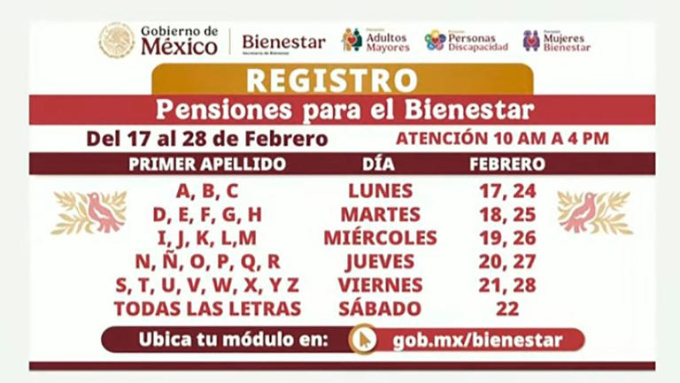 Arranca registro para los Programas del Bienestar; este es el calendario