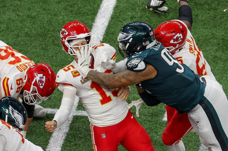 Jalen Carter was not punished for his Super Bowl hit on Patrick Mahomes