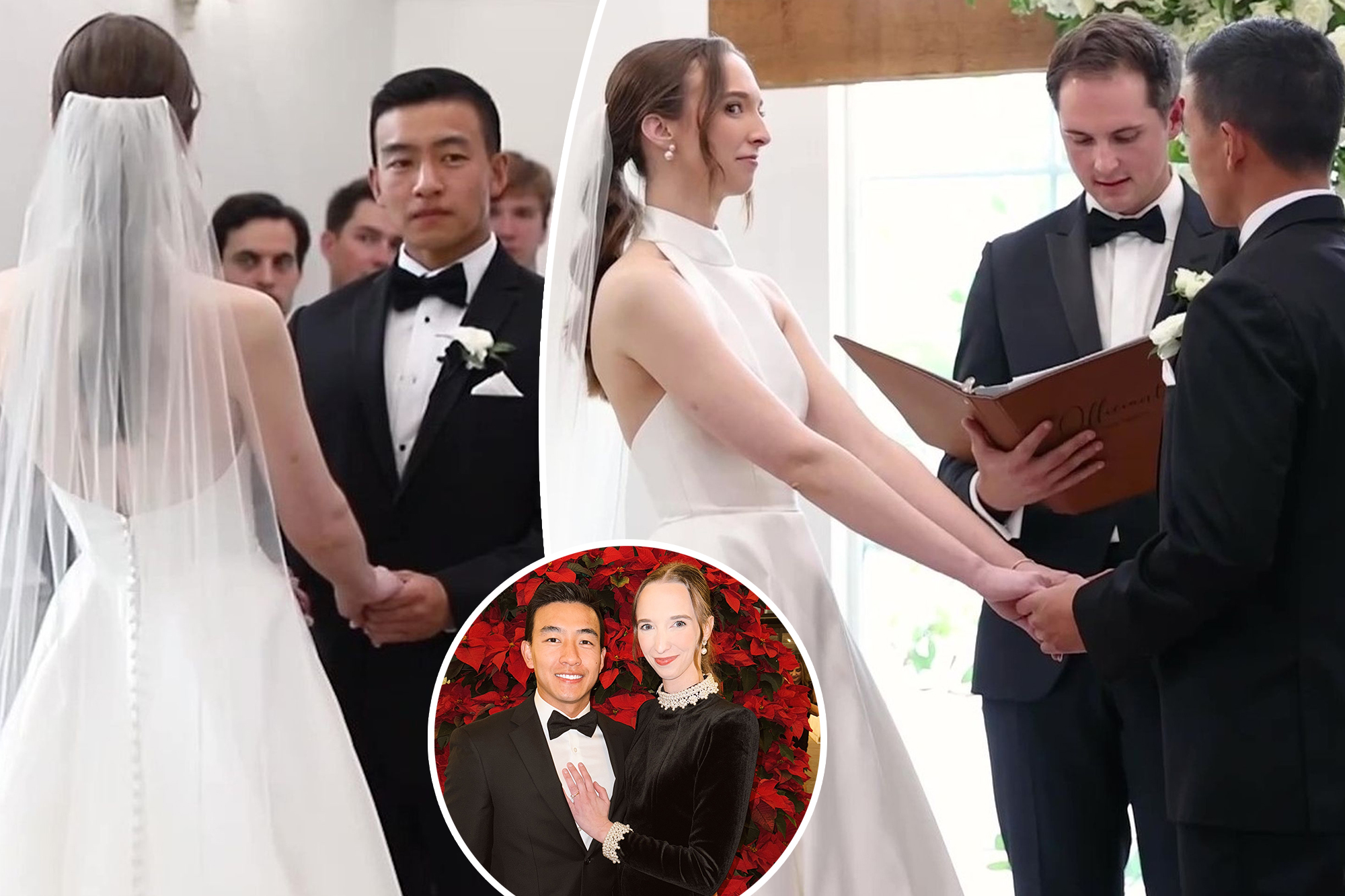 Bride struggles through vows as baby screams during ceremony ‘Left me