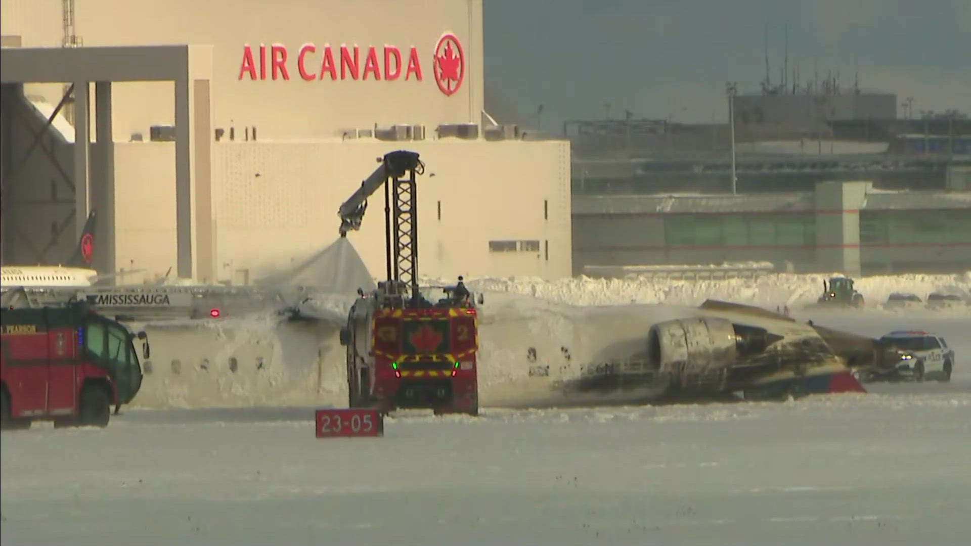 BREAKING Delta Air Lines flight crashes upside down in Toronto