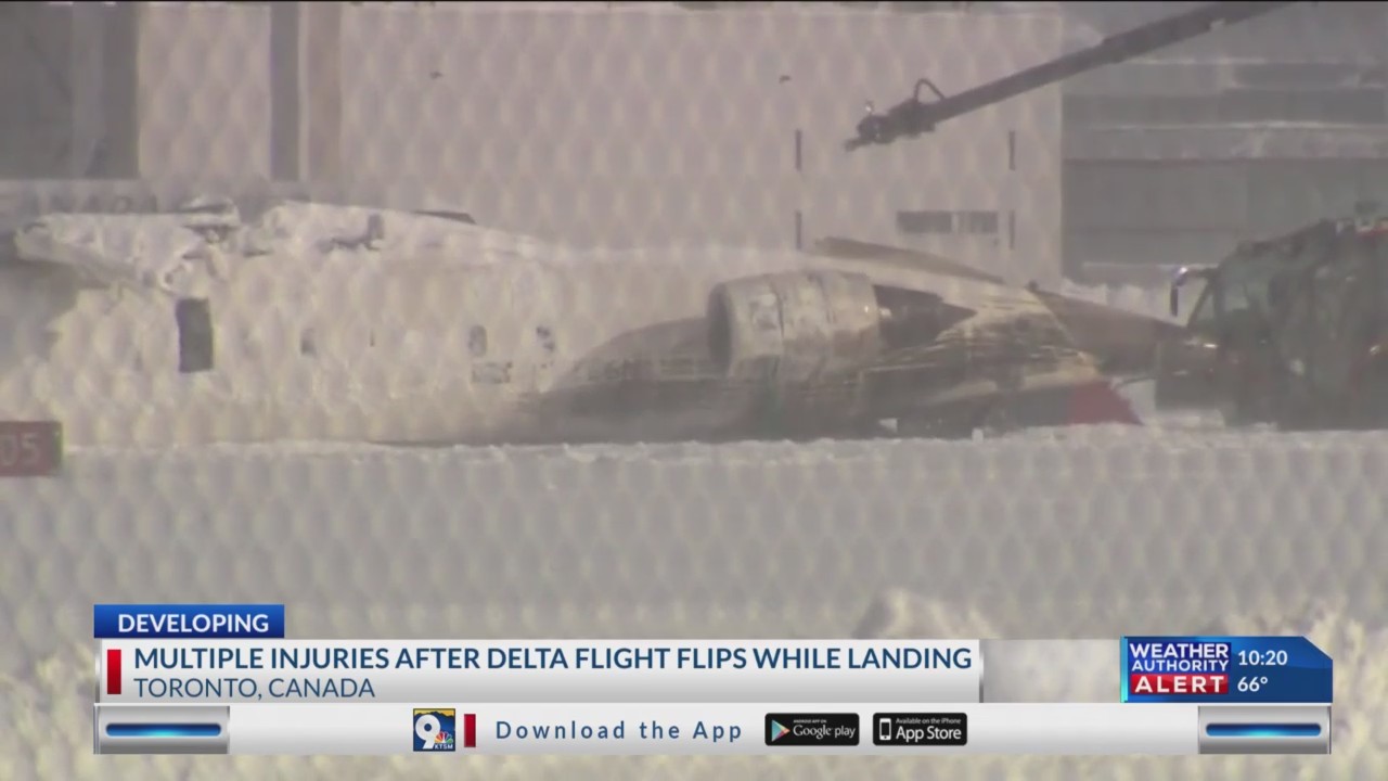 Multiple injuries in Toronto when plane flips while landing