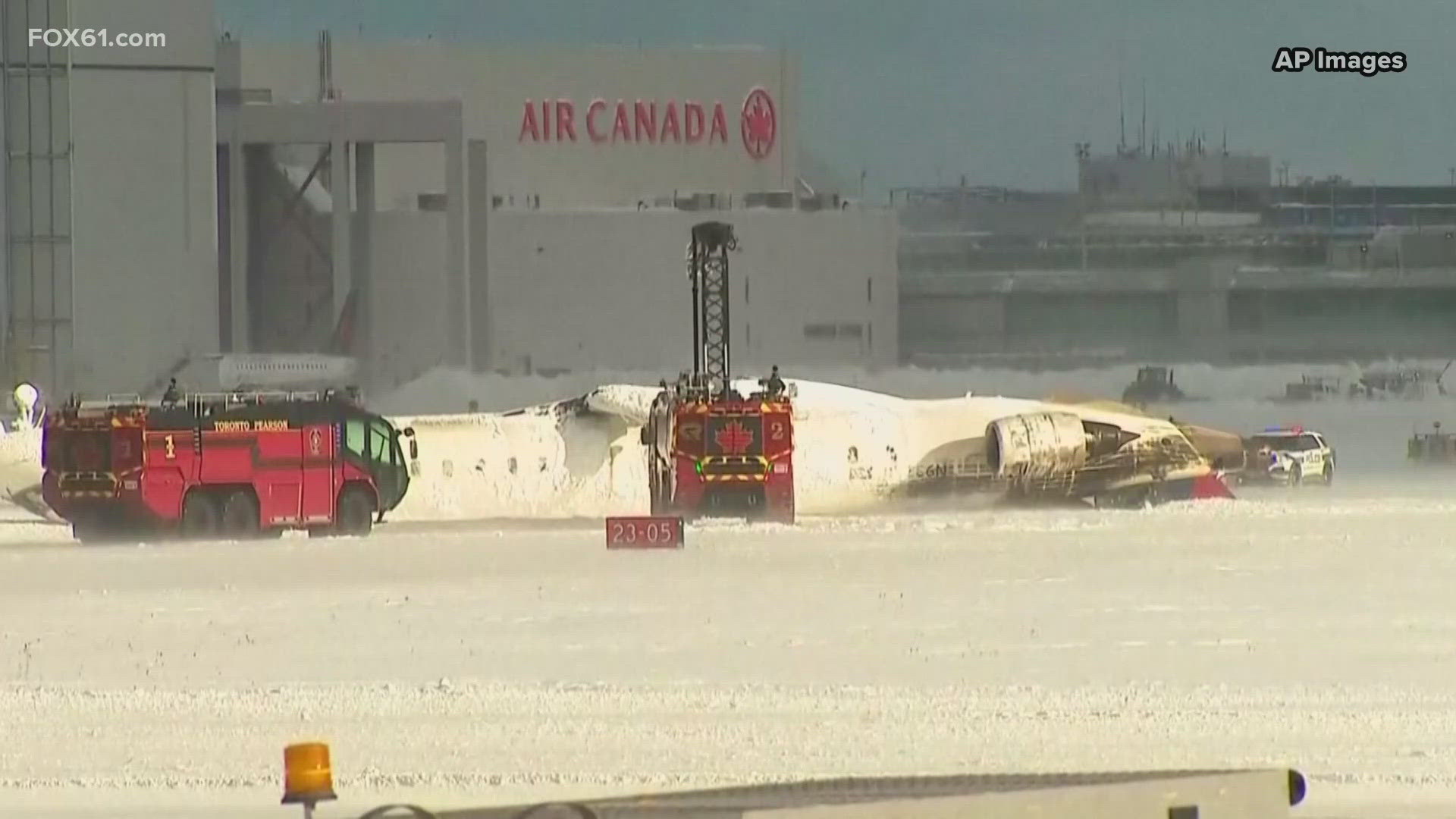Delta passenger plane crashes, flips over while landing at Toronto
