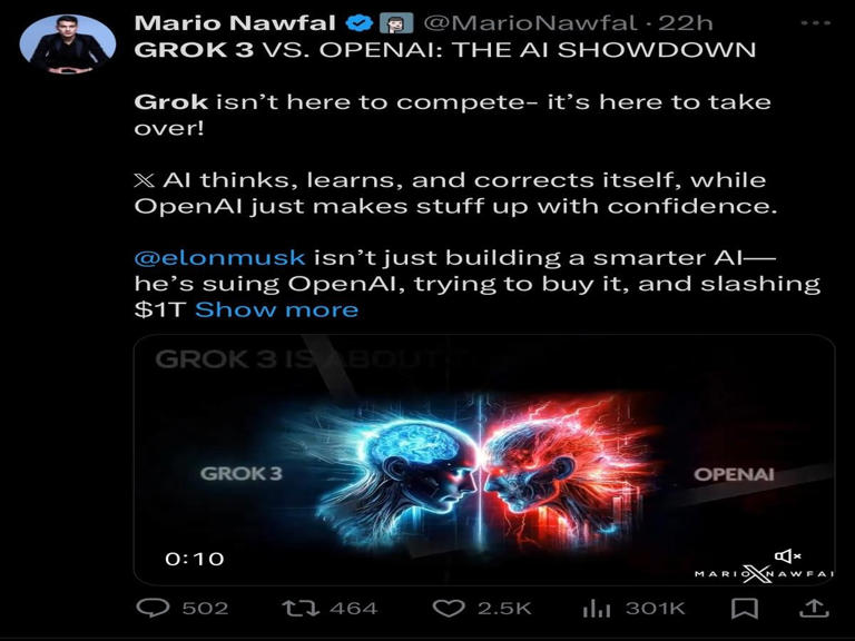 Elon Musk's xAI unveils Grok 3: Users applaud its features and capabilities
