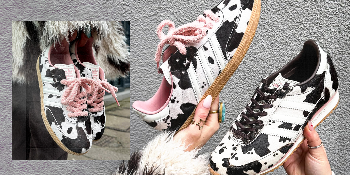 This is not a drill adidas viral sell out cow print trainers are back