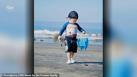 Mason, pictured here as a toddler, started speaking at age three. Now age five, his family plans to enroll him in mainstream kindergarten next fall