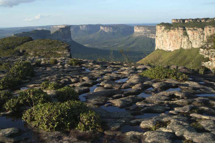 Vista panorâmica do Parque Nacional da Chapada Diamantina, na Bahia