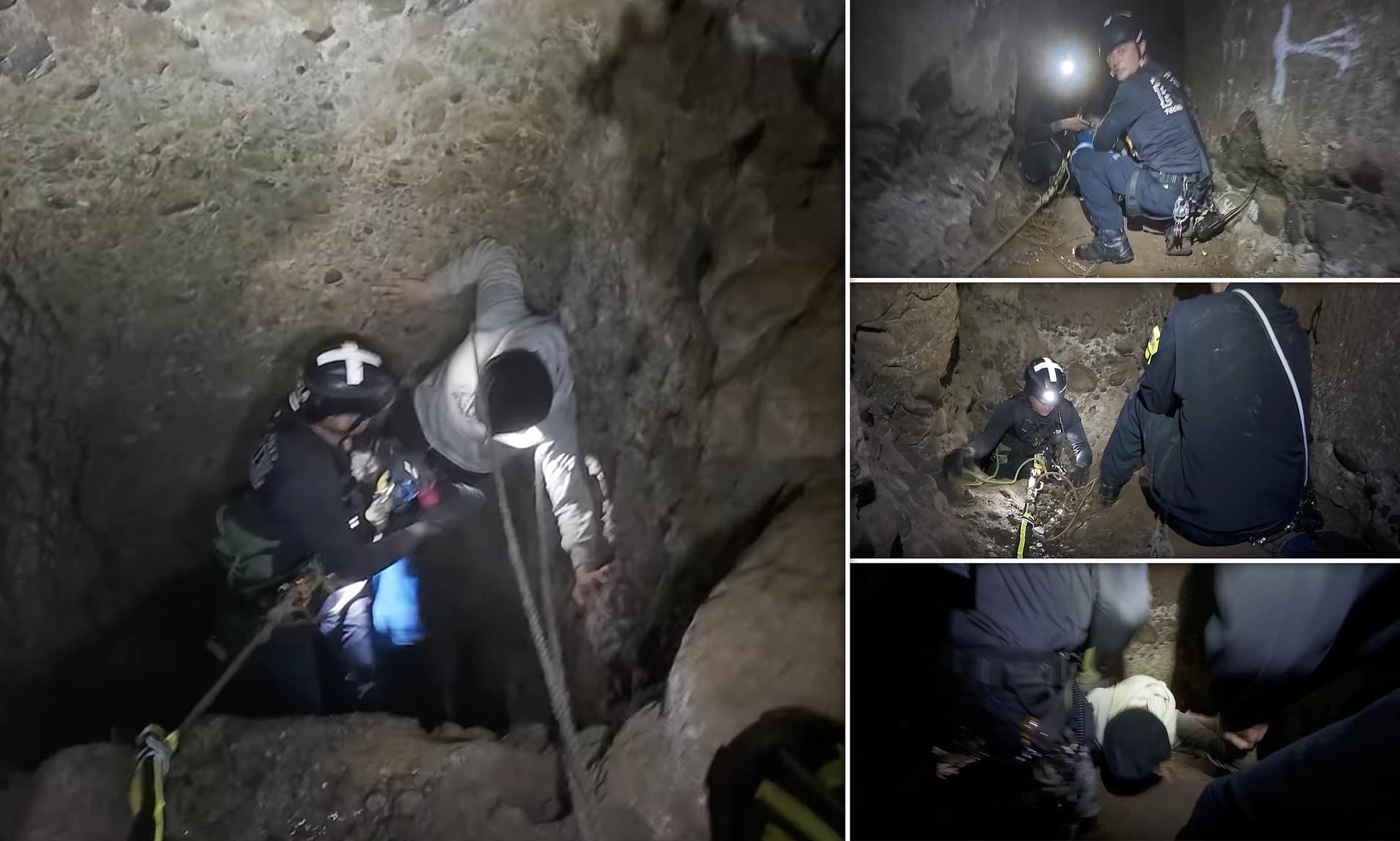 Fearless rescuers save boy trapped in a vertical mineshaft