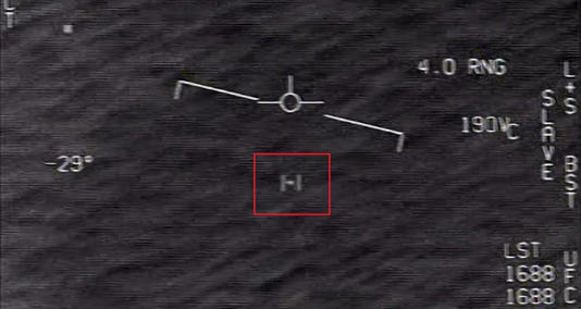 U.S. Navy video of an anomalous object, known as the GOFAST UFO (highlighted by a red box), includes data about the circumstances of the detection. New research says we need a focused scientific effort aimed at UAP. Credit: U.S. Navy